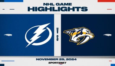 NHL Highlights | Lightning vs. Predators - November 29, 2024