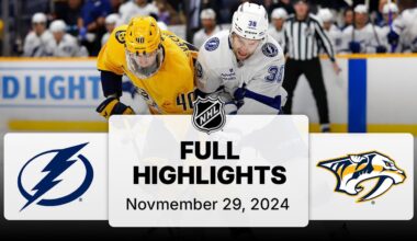 NHL Highlights | Lightning vs. Predators - November 29, 2024