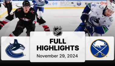 NHL Highlights | Canucks vs. Sabres - November 29, 2024