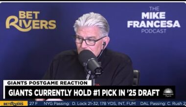 Giants Lose to Cowboys, Eye #1 NFL Draft Pick