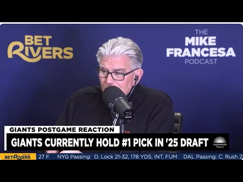 Giants Lose to Cowboys, Eye #1 NFL Draft Pick