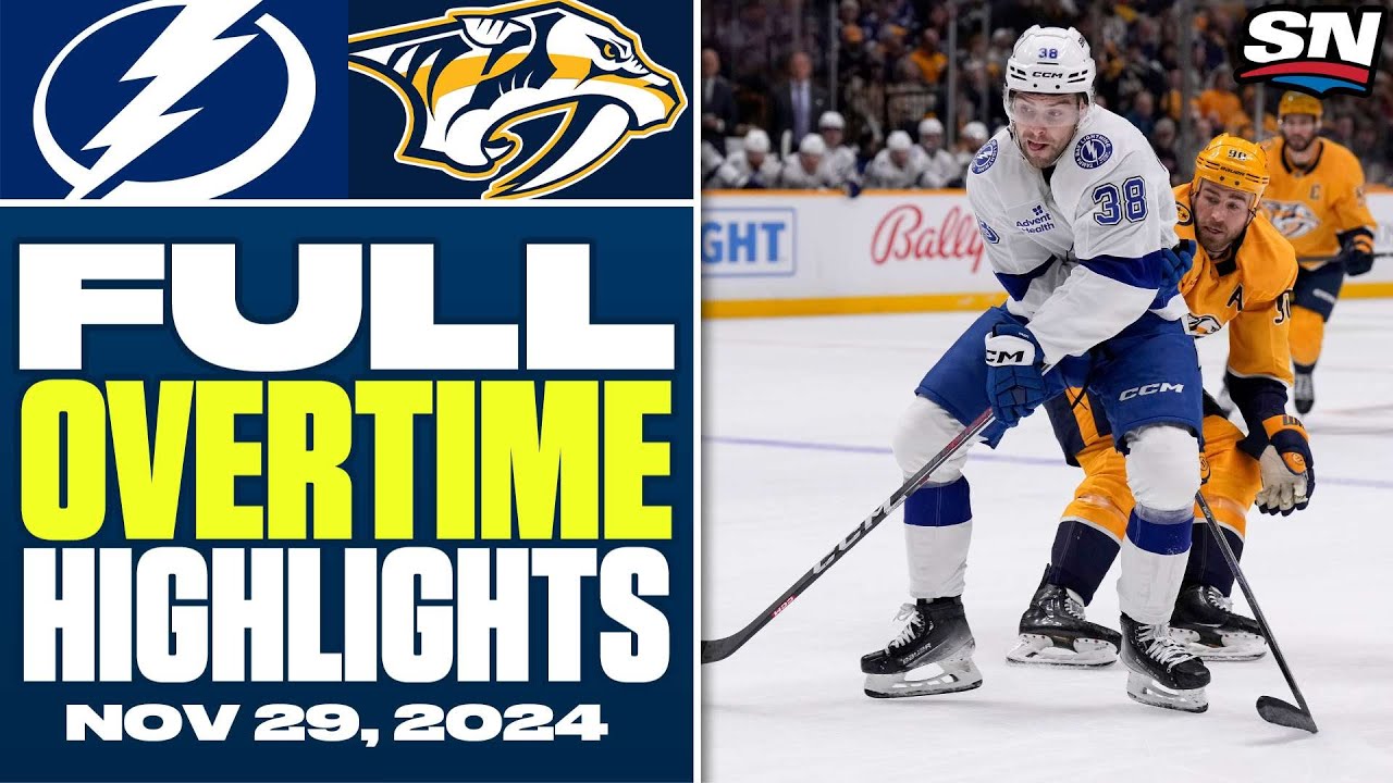 Tampa Bay Lightning at Nashville Predators | FULL Overtime Highlights - November 29, 2024