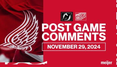 Tyler Motte, Lucas Raymond, Derek Lalonde Post Game Comments vs. NJD | Nov. 29, 2024