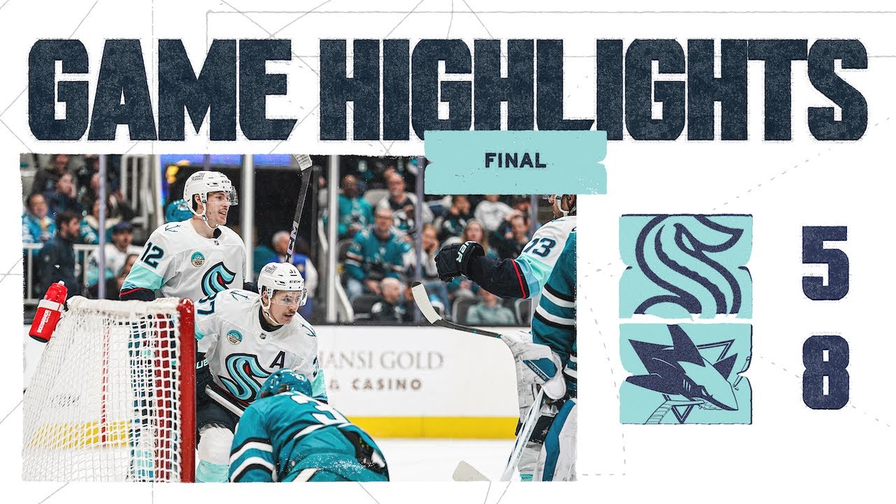 Seattle Kraken at San Jose Sharks | 11/29 Game Highlights