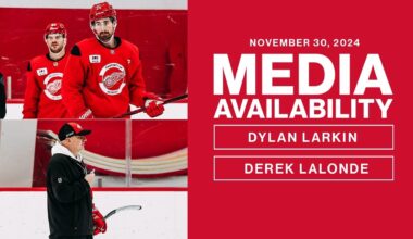 Dylan Larkin and Derek Lalonde Media Availability | Nov. 30, 2024