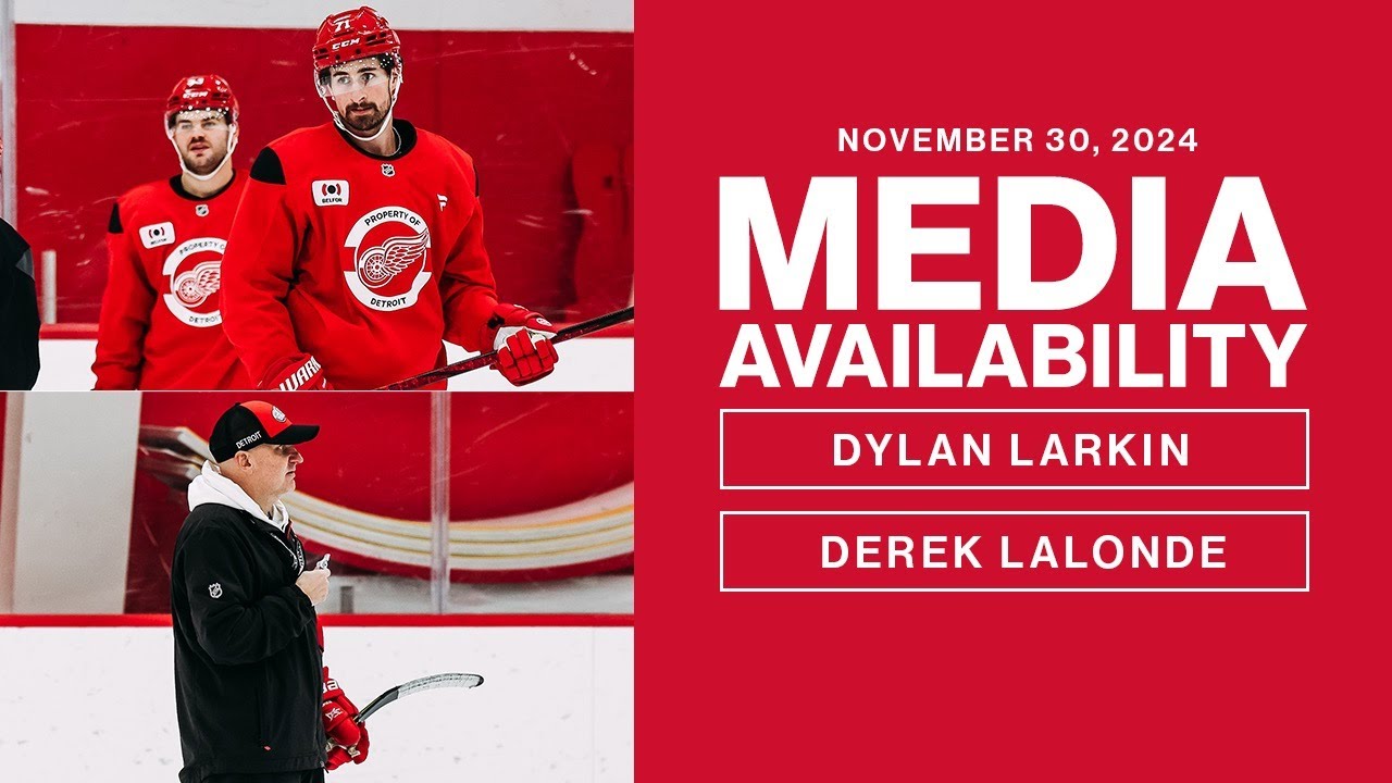 Dylan Larkin and Derek Lalonde Media Availability | Nov. 30, 2024