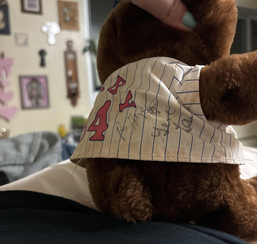 Vintage twins bear found a few days ago. no clue his worth or rarity.. any help or redirection appreciated!