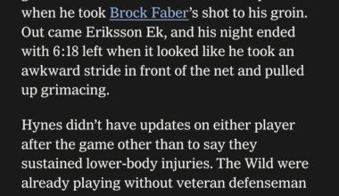 The duality of hockey injuries