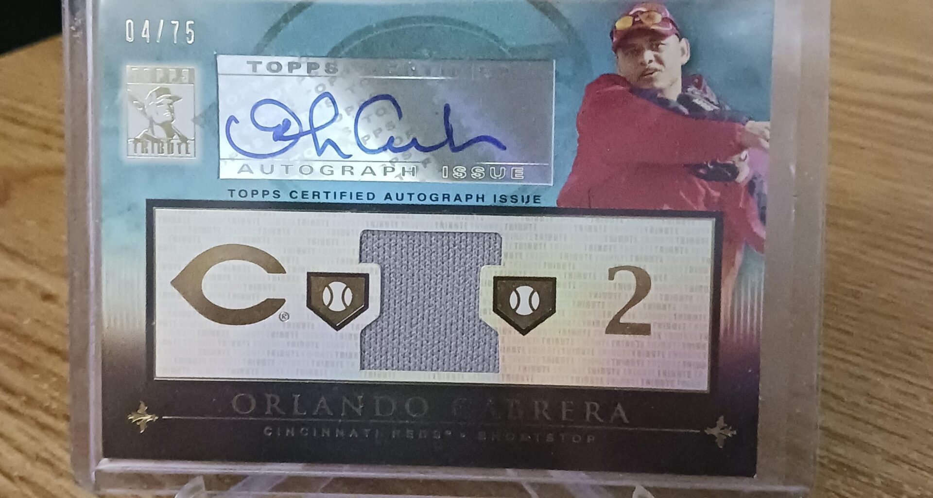 Posting a Reds autographed card every day until we win the World Series. Day 527: Orlando Cabrera