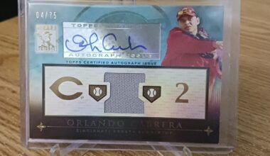 Posting a Reds autographed card every day until we win the World Series. Day 527: Orlando Cabrera