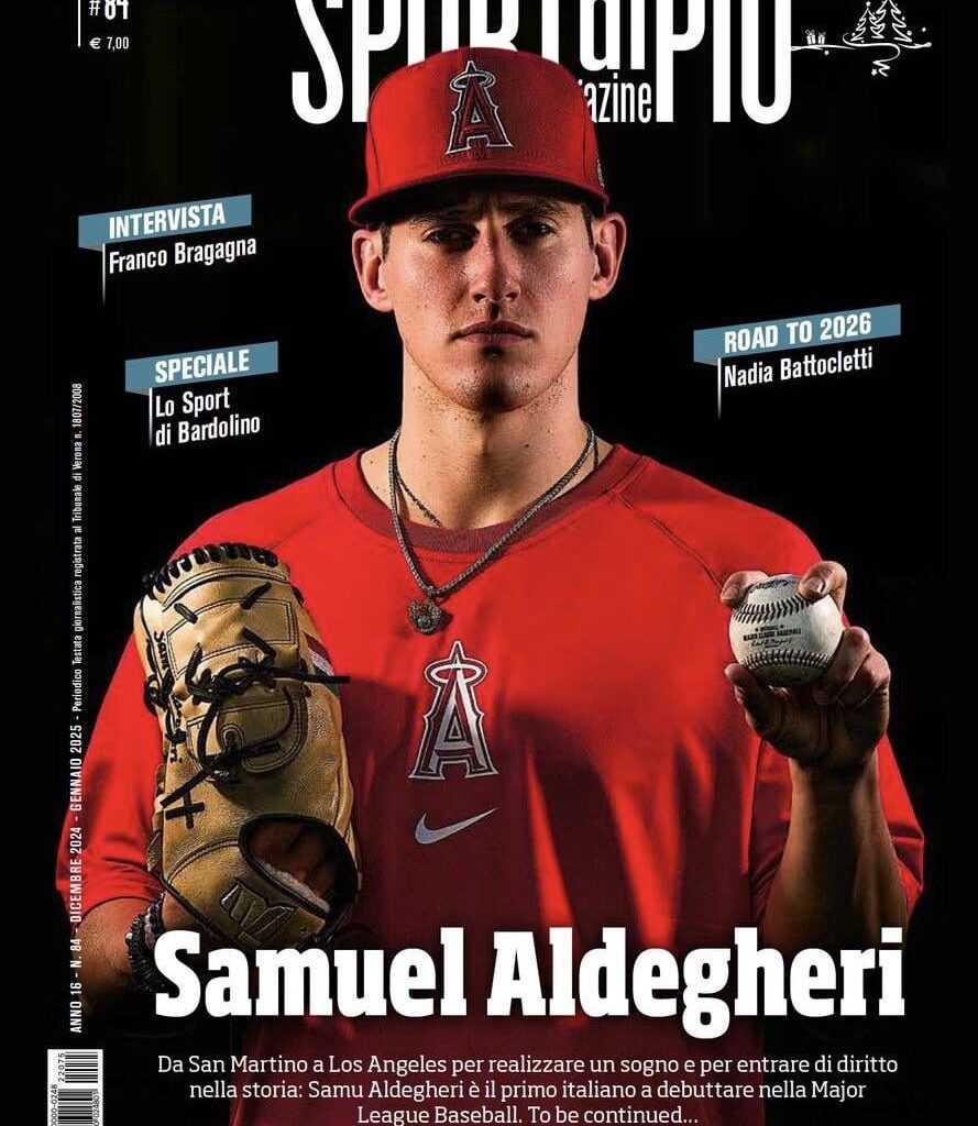 Aldegheri on the cover of Italian magazine Sport di Più