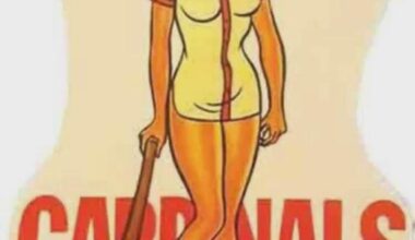 St Louis Cardinals window decal from the 1950s.