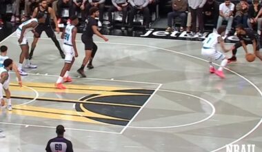 Cam Johnson, absolute laser off-ball shooter...

Currently averaging 19 PPG on 66.6 TS%. Insane accuracy flying around screens, relocating, or hitting stand-still spot-ups. No-dip corners. Providing deep spacing—42.6% of 101 above-the-break 3s. All at 6'8. Very helpful player.