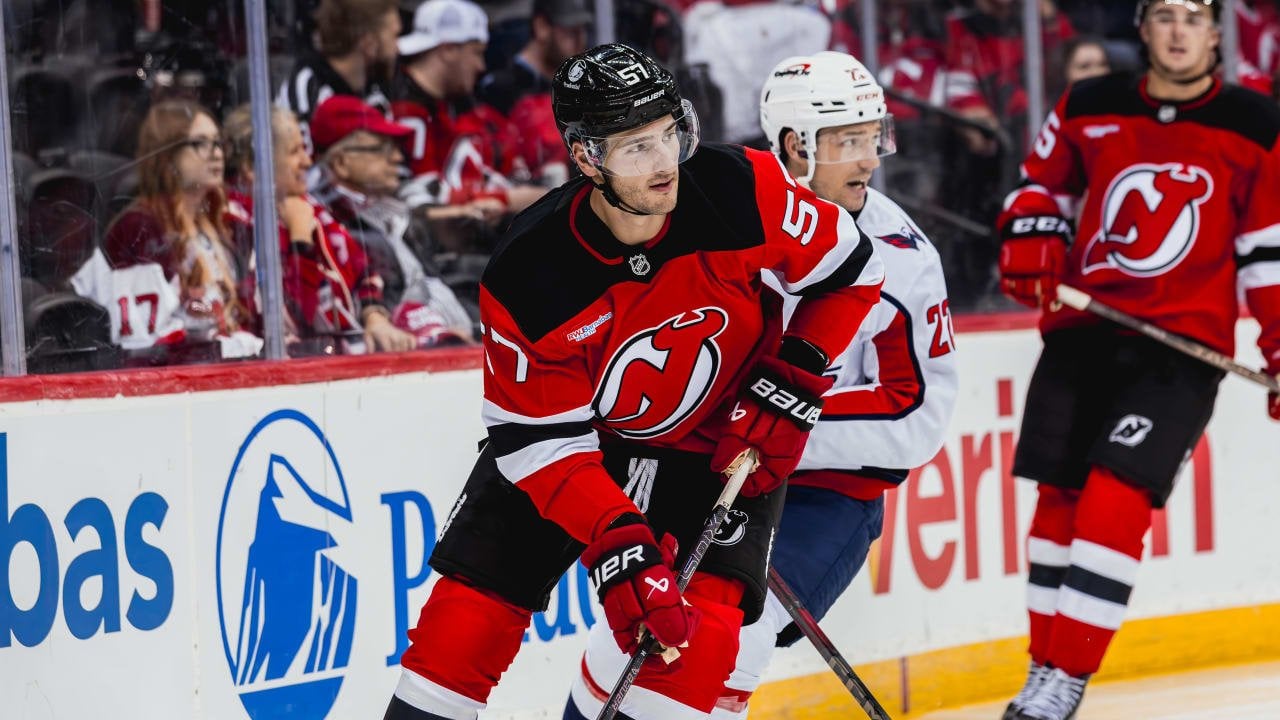 The New Jersey Devils have recalled defenseman Nick DeSimone from the Utica Comets