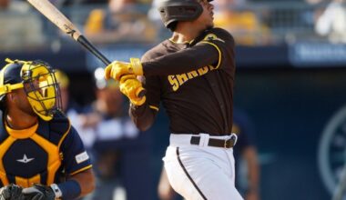 [Sanders] Padres prospects Ethan Salas, Leodalis De Vries, Romeo Sanabria selected to Arizona Fall League's all-star game.