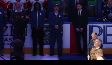 NEWLY HOF PAVEL DATSYUK DROPS THE CEREMONIAL PUCK