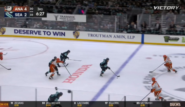 Zegras getting a boost 😂 some beer league shit