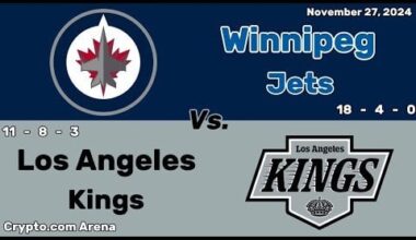 Winnipeg Jets vs Los Angeles Kings | November 27, 2024 | All Goals