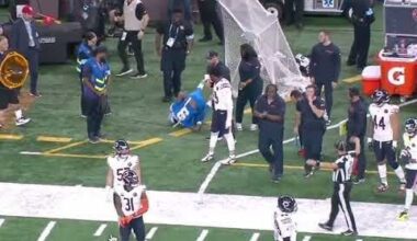 Tyrique Stevenson tripped JAMO on the sideline