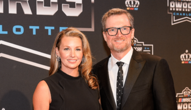 (L-R) Former NASCAR Cup Series driver Dale Earnhardt Jr. and former NBA player Shaquille O'Neal