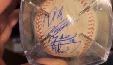 It's a long story how I got this. I was a lil tipsy and can't remember who they said was on it. Need some help IDing signatures.