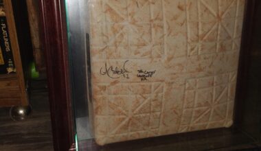 Mccutchen signed 3rd base, what could something like this be worth.
