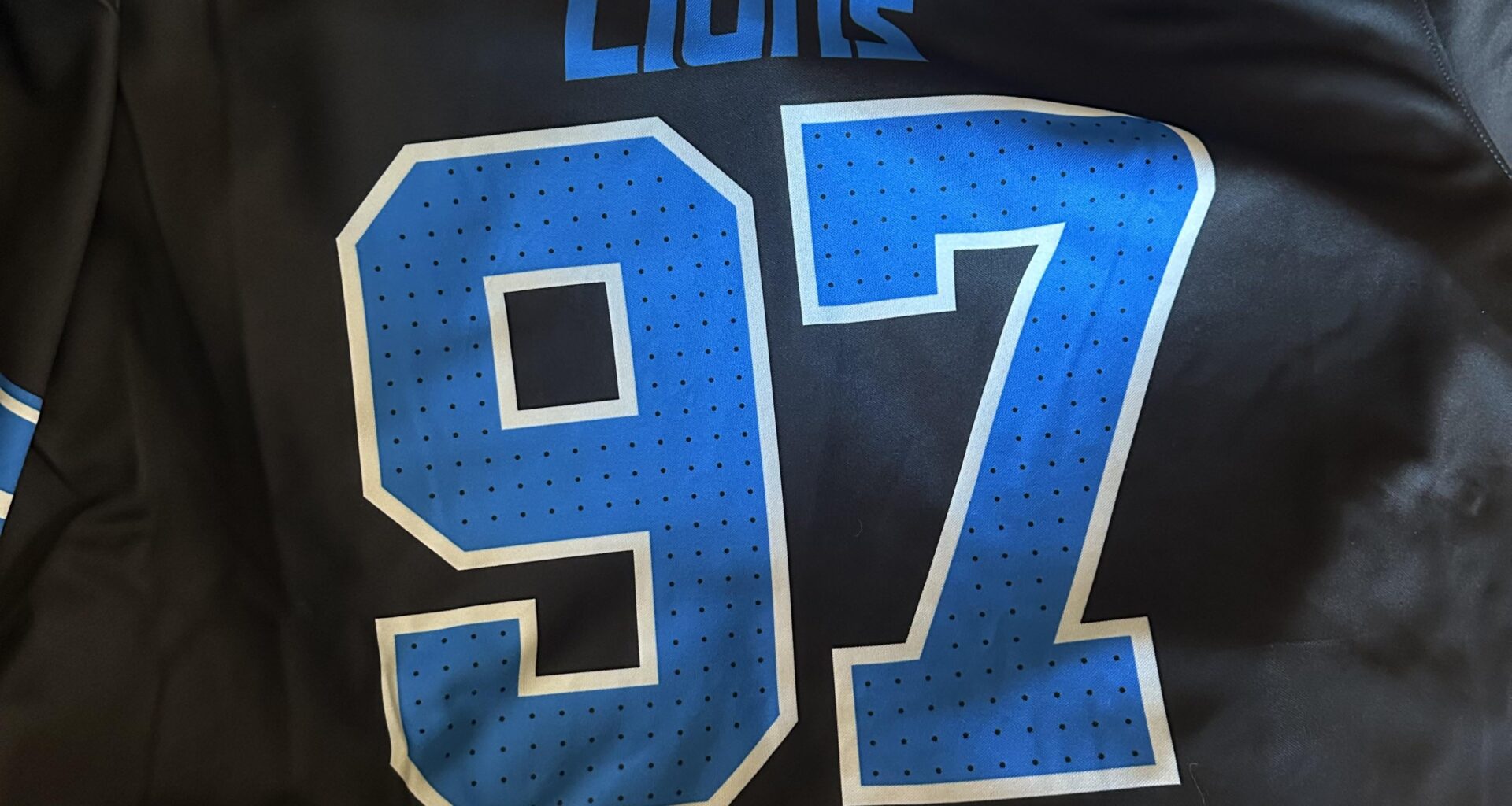 Was supposed to get a Falcons jacket I really wanted for my birthday today. Fanatics said no you get a Lions jersey 😂 Happy Thanksgiving everyone! ❤️🖤