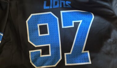 Was supposed to get a Falcons jacket I really wanted for my birthday today. Fanatics said no you get a Lions jersey 😂 Happy Thanksgiving everyone! ❤️🖤