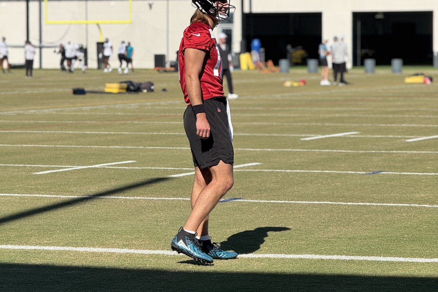 [Jamal St. Cyr] Trevor is back at practice.
