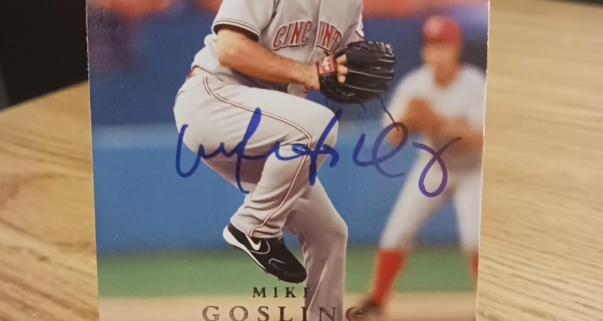 Posting a Reds autographed card every day until we win the World Series. Day 515: Mike Gosling