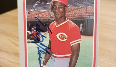 Posting a Reds autographed card every day until we win the World Series. Day 520: Eddie Milner