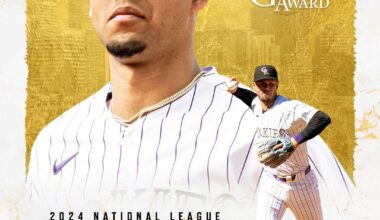 Ezequiel Tovar is the youngest Gold Glove shortstop in National League history.