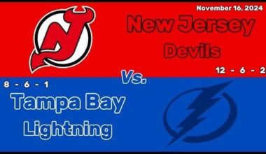 New Jersey Devils vs Tampa Bay Lightning | November 16, 2024 | All Goals