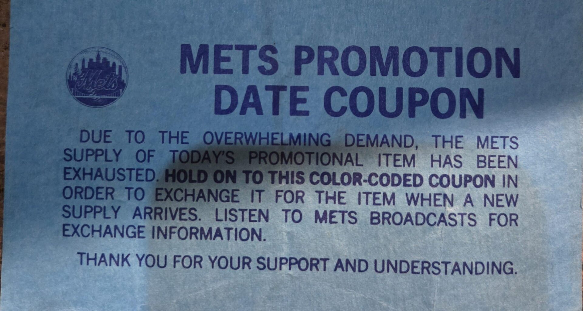 Will they still honor this from 40 years ago?