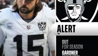 Daniel Jones is gonna be Raiders' prime target and they will want him to play now, to me that means maybe an easy win for us? Maybe I am wrong.