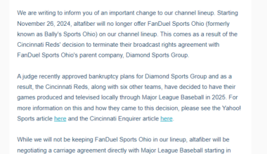 Altafiber Reds update...