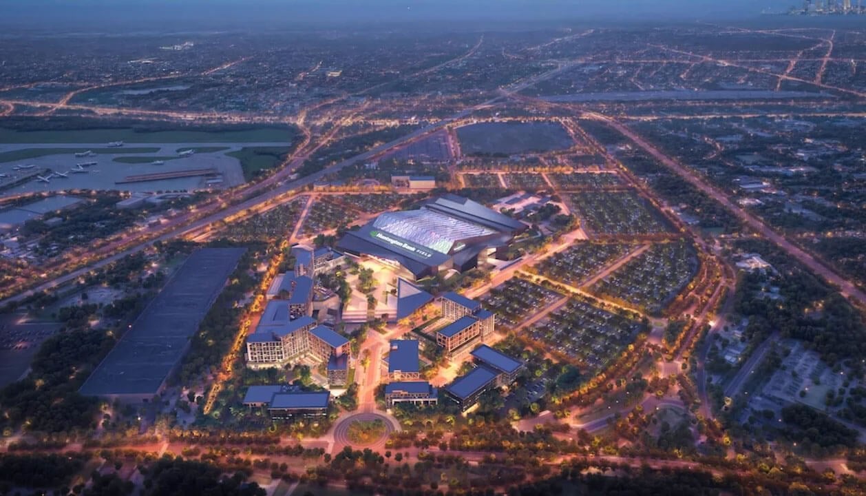 A new stadium proposal by HKS Architects and Jimmy Haslam in Cleveland is an architectural and cultural failure.