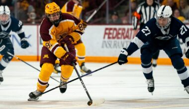 NHL can wait. Snuggerud’s goals get bigger and bigger in victory over Wisconsin