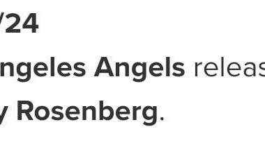 Angels release Kenny Rosenberg