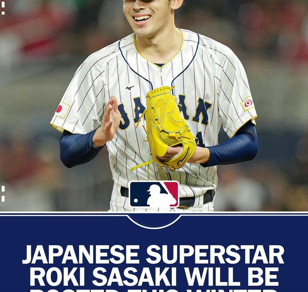[MLBNetwork] Roki Sasaki will become an MLB free agent this winter according to his NPB team, the Chiba Lotte Marines.