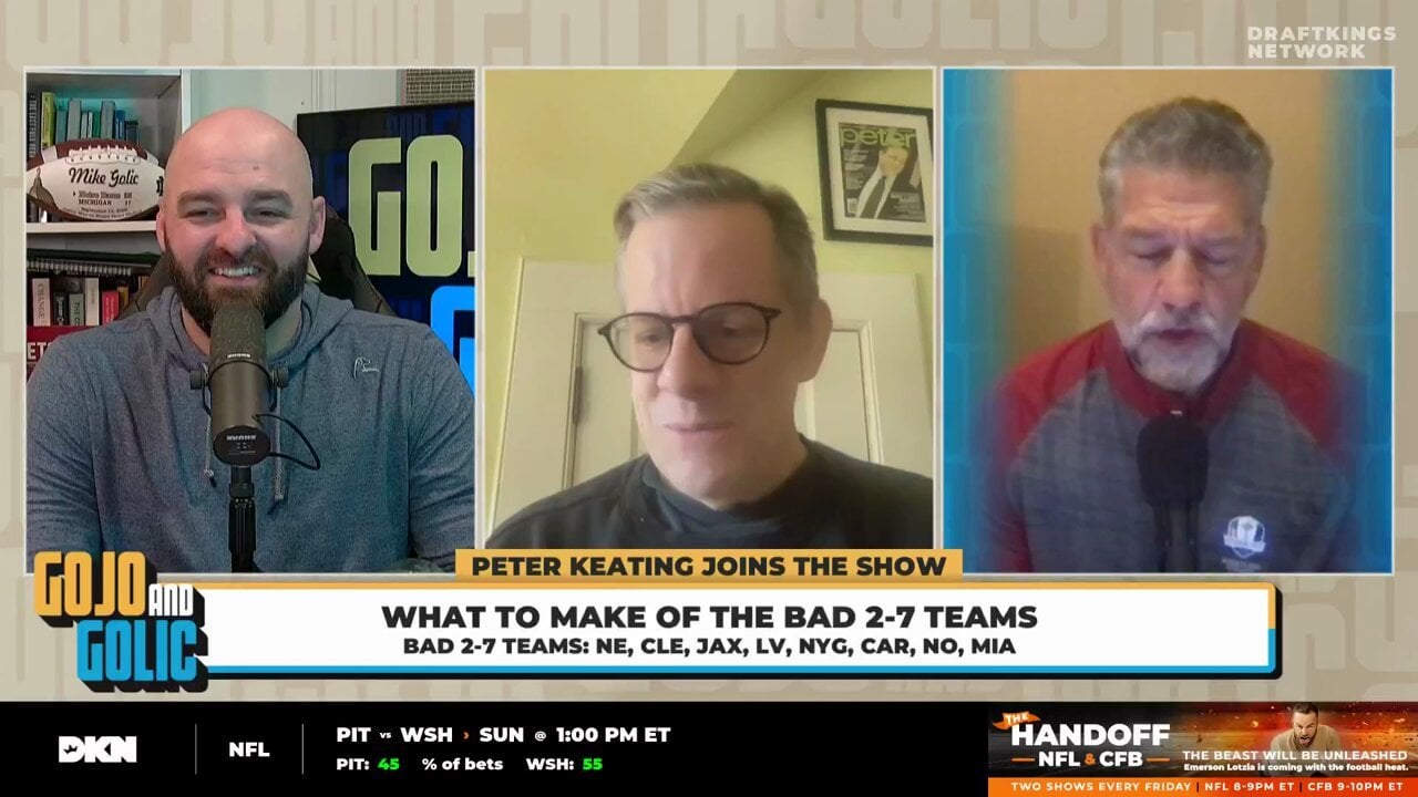 [Gojo and Golic] “Trevor Lawrence, at his best throws deep and hard. He can make incredible difficult throws. Unfortunately, Jacksonville has no O-line. They made the classic mistake of filling in skill players before they filled their offensive line.”