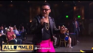 Jose Iglesias sings OMG at the All-MLB Team Show!