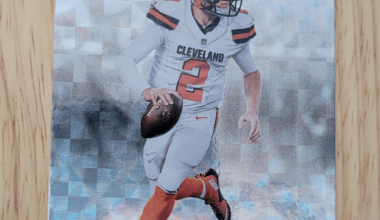 Splurged on a box of football cards, today. This is the only Brown I got...