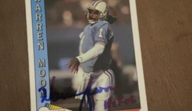 Got a Warren Moon signed card via TTM today