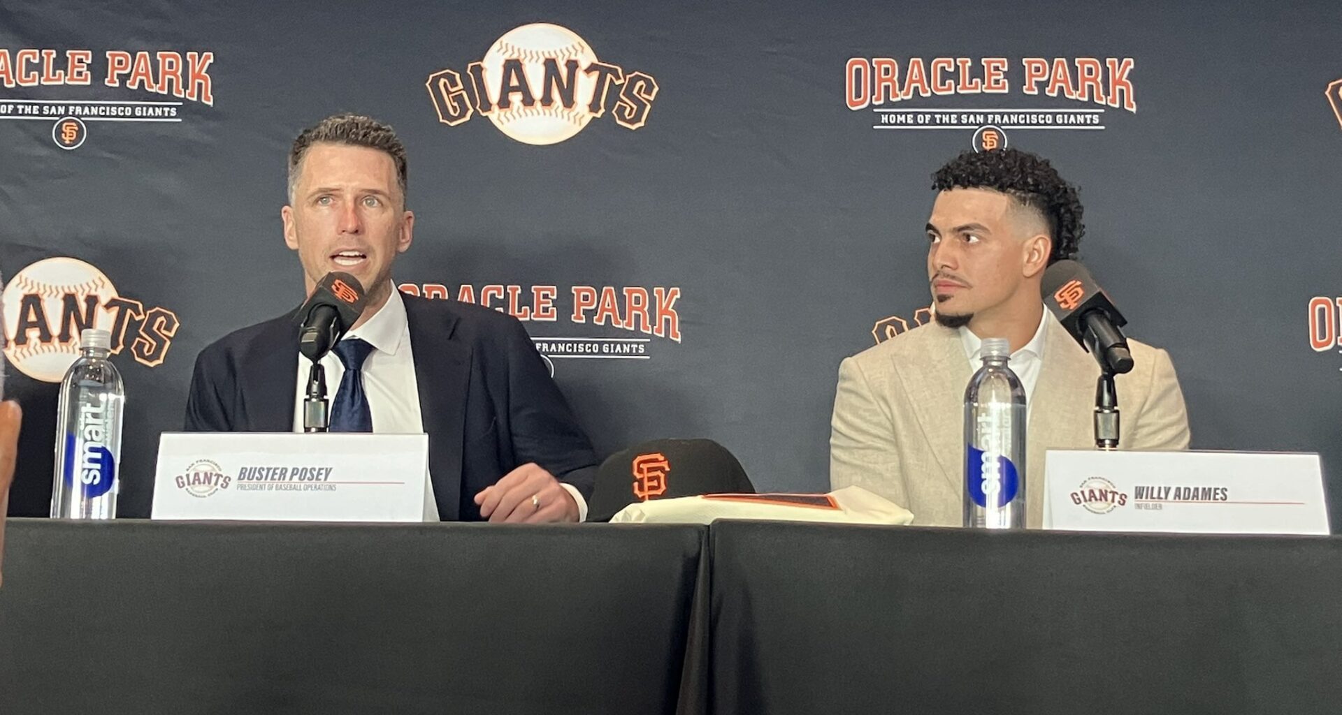 [Slusser] Posey:: “This is a great day for San Francisco Giants baseball.”