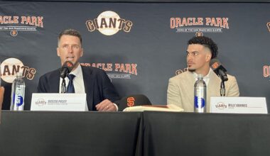 [Slusser] Posey:: “This is a great day for San Francisco Giants baseball.”