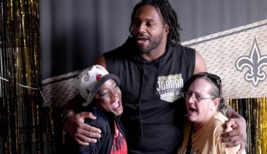 Recap: Cam Jordan teams up with Giving Hope to host turkey giveaway | New Orleans Saints