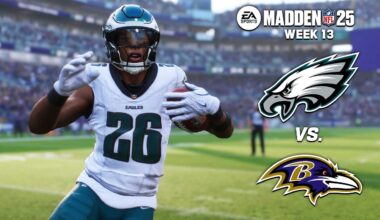Philadelphia Eagles vs. Baltimore Ravens | Week 13 Madden 25 Simulation