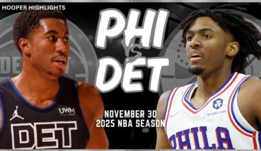 Philadelphia 76ers vs Detroit Pistons Full Game Highlights | Nov 30 | 2025 NBA Season