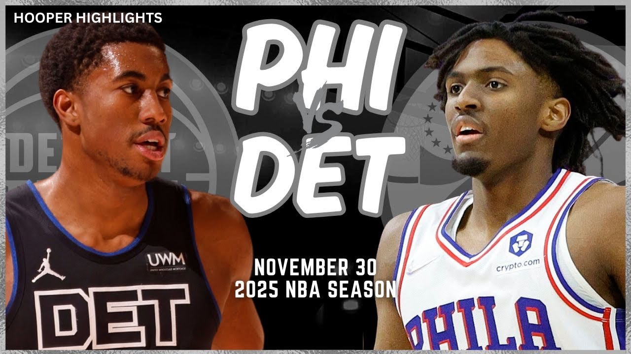 Philadelphia 76ers vs Detroit Pistons Full Game Highlights | Nov 30 | 2025 NBA Season